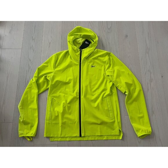 Reebok HB4068 Hooded Reebok UBF Speed Jacket Acid Yellow ( M ) - Picture 3 of 4